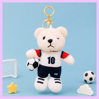 Teddy - Football Plush Keychain