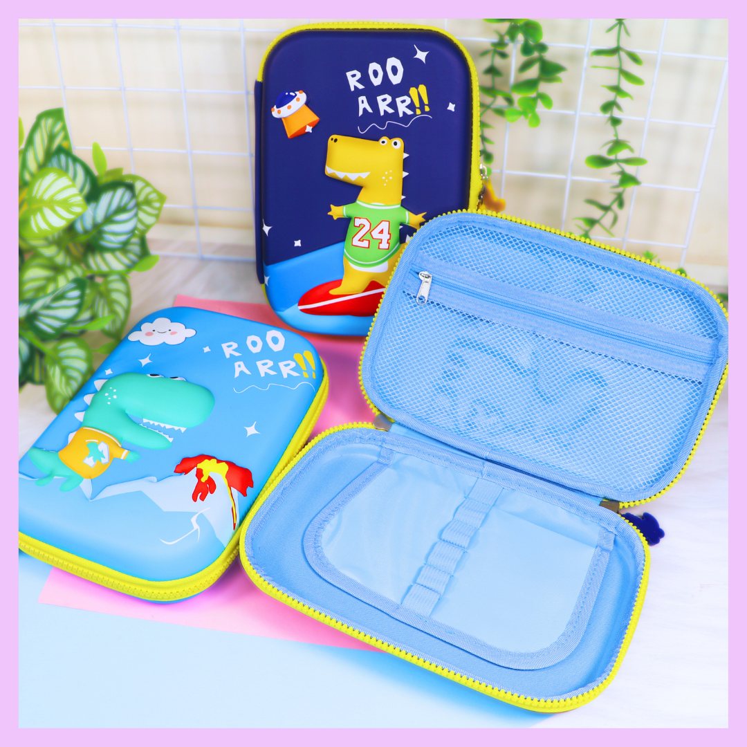 Dinosaur pencil pouch for school and everyday stationery
