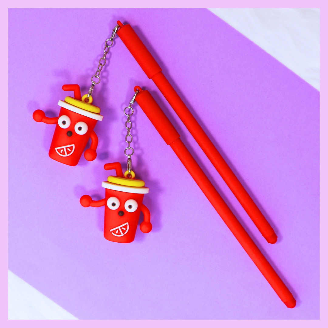 Food theme gel pen with cola design