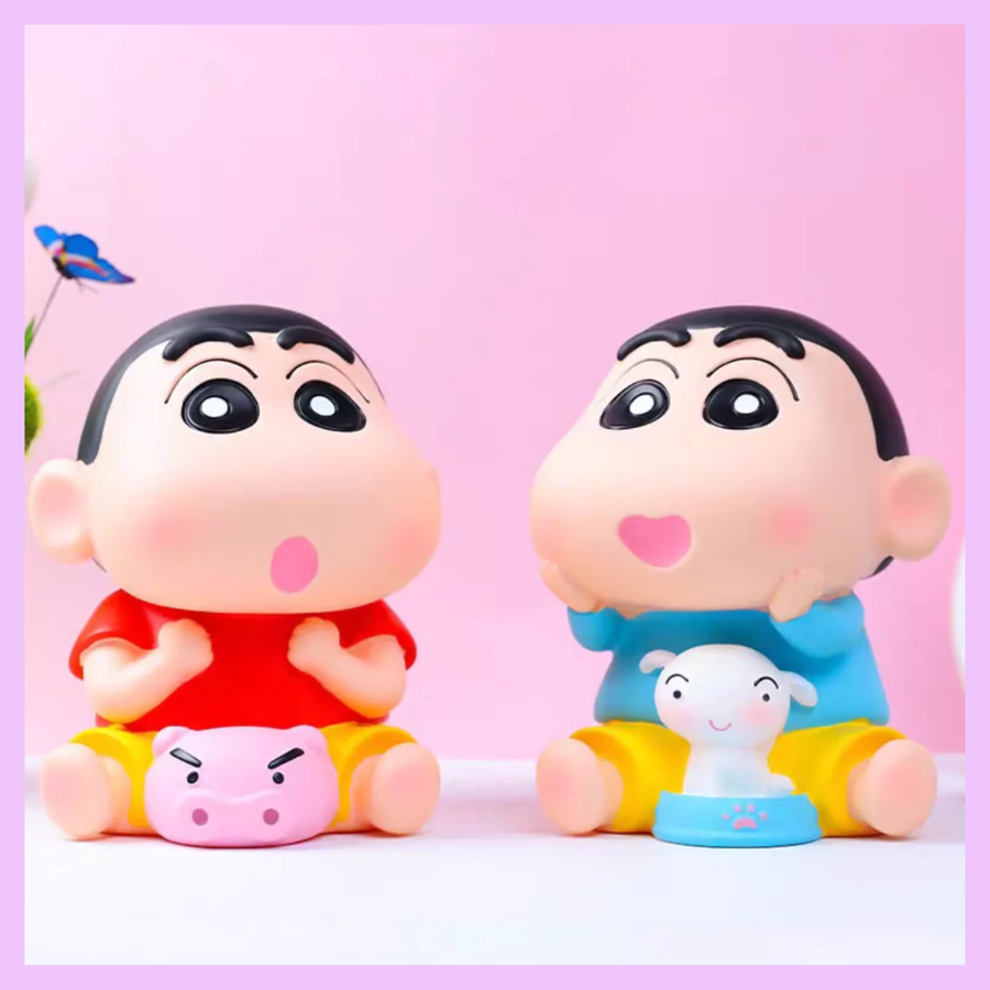 Shinchan Piggy Bank in blue