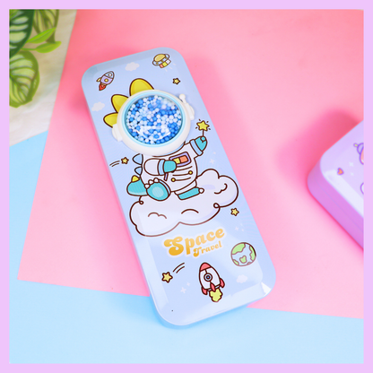 Space Travel Tin Pencil case