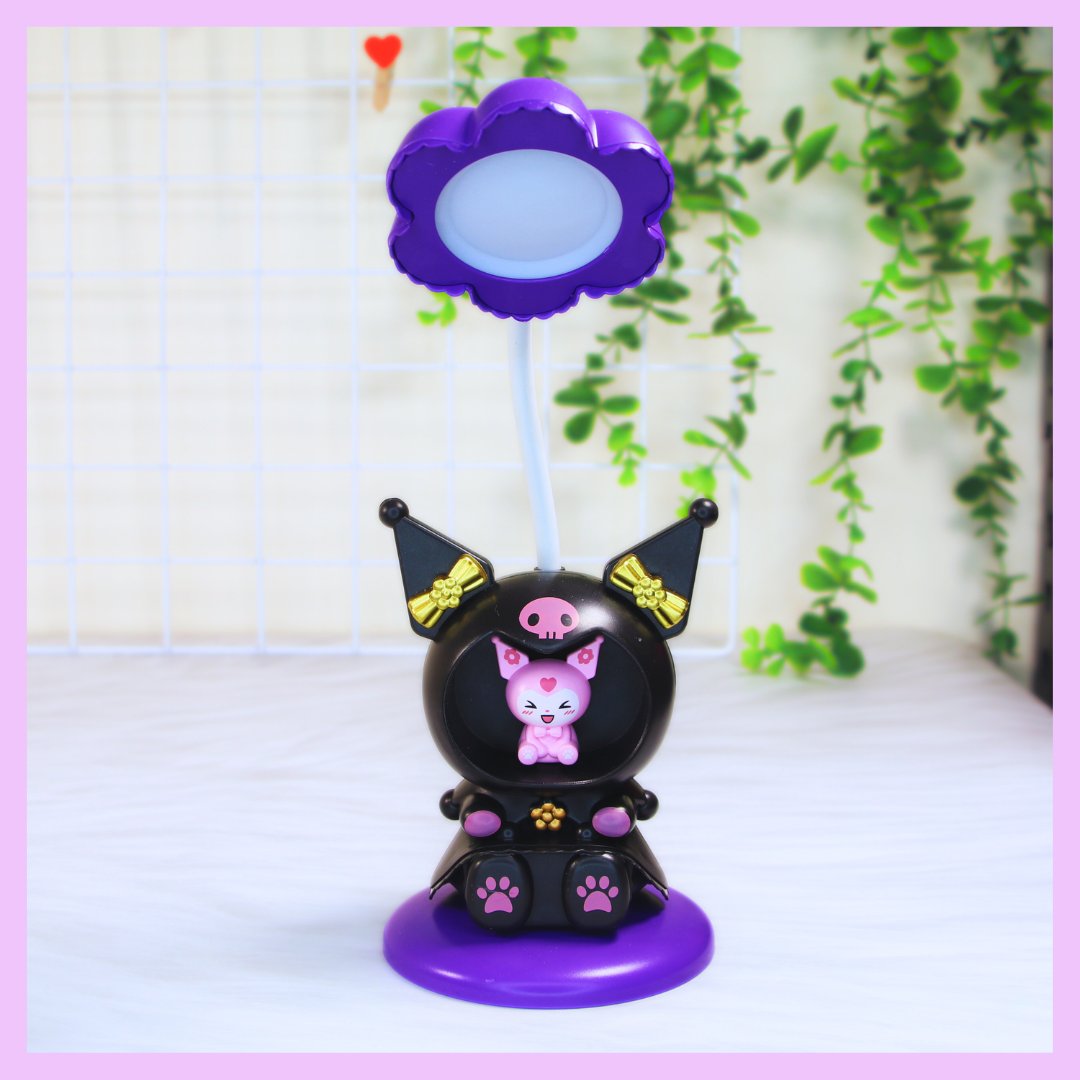 Black Kuromi lamp with sharpener