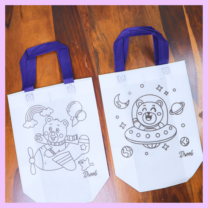Sky navy blue colouring return gift bag