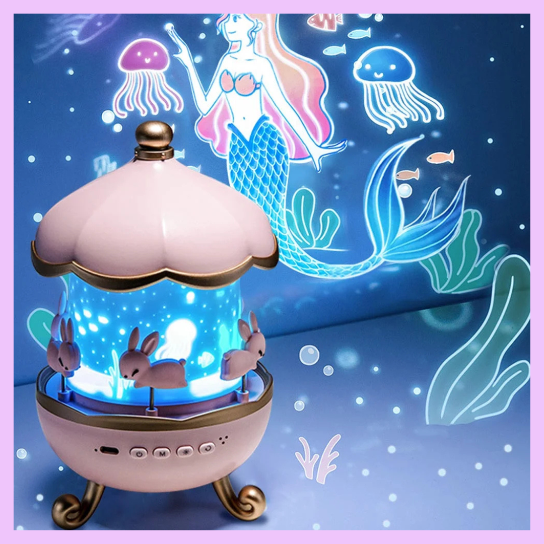Cute Bunny Projector Night Lamp details
