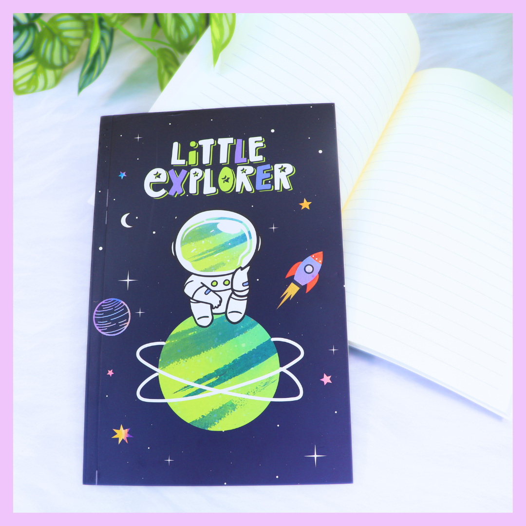 Quirky Print Slim Diary -Space Theme