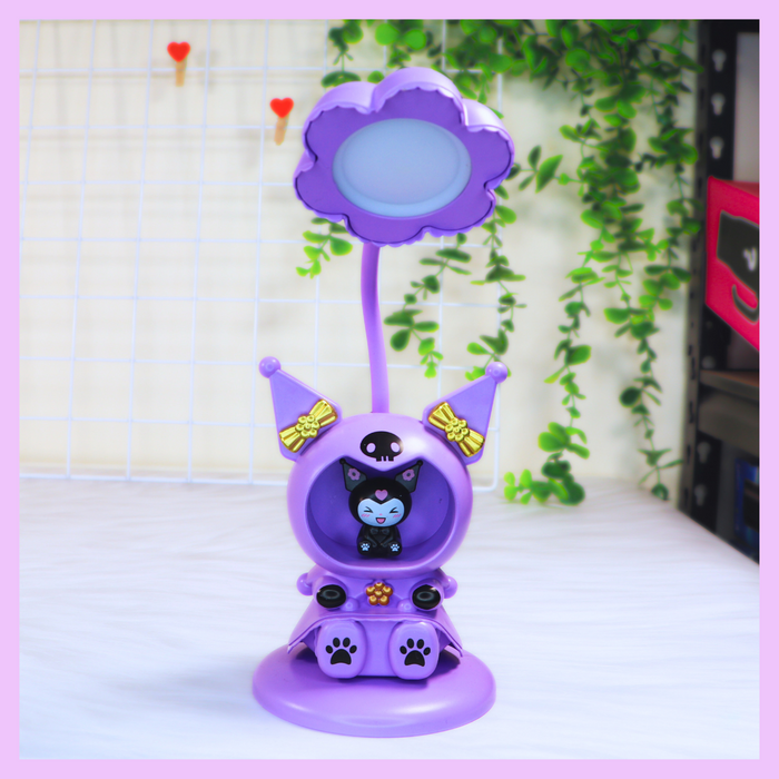 Purple Kuromi lamp with sharpener