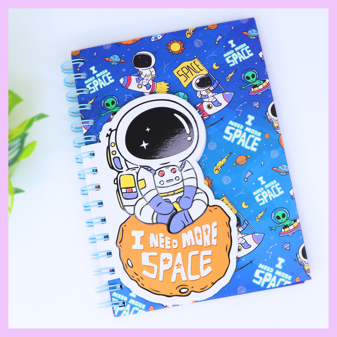 A5 spiral two-layer diary with space design