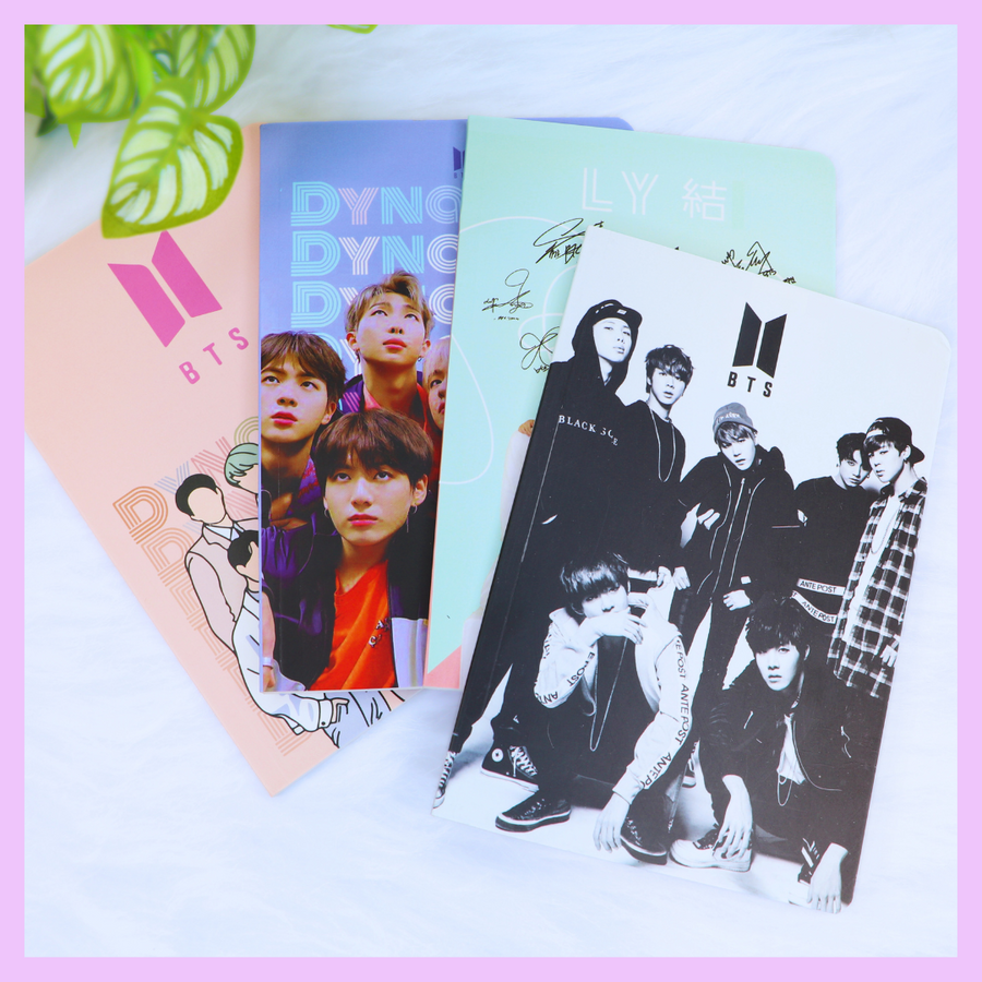 BTS theme slim diary with quirky print