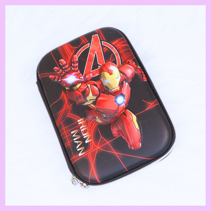 Iron Man character design on Avengers pencil case
