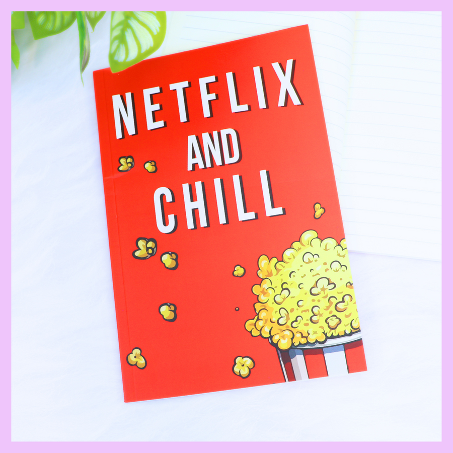 Quirky Print Slim Diary -Assorted_Netflix and Chill