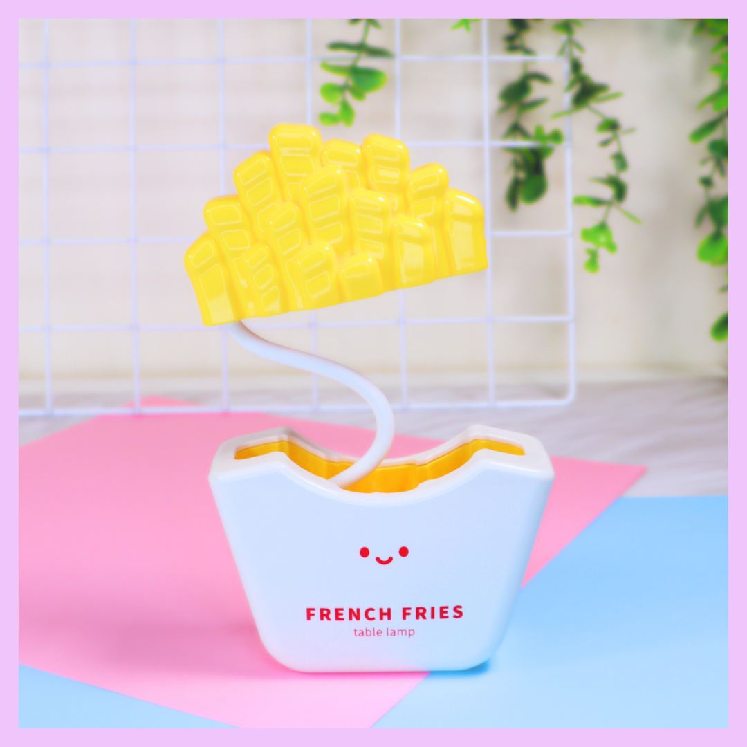 White French fries shaped table lamp