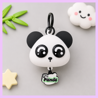 Cute panda keychain for backpack and keys