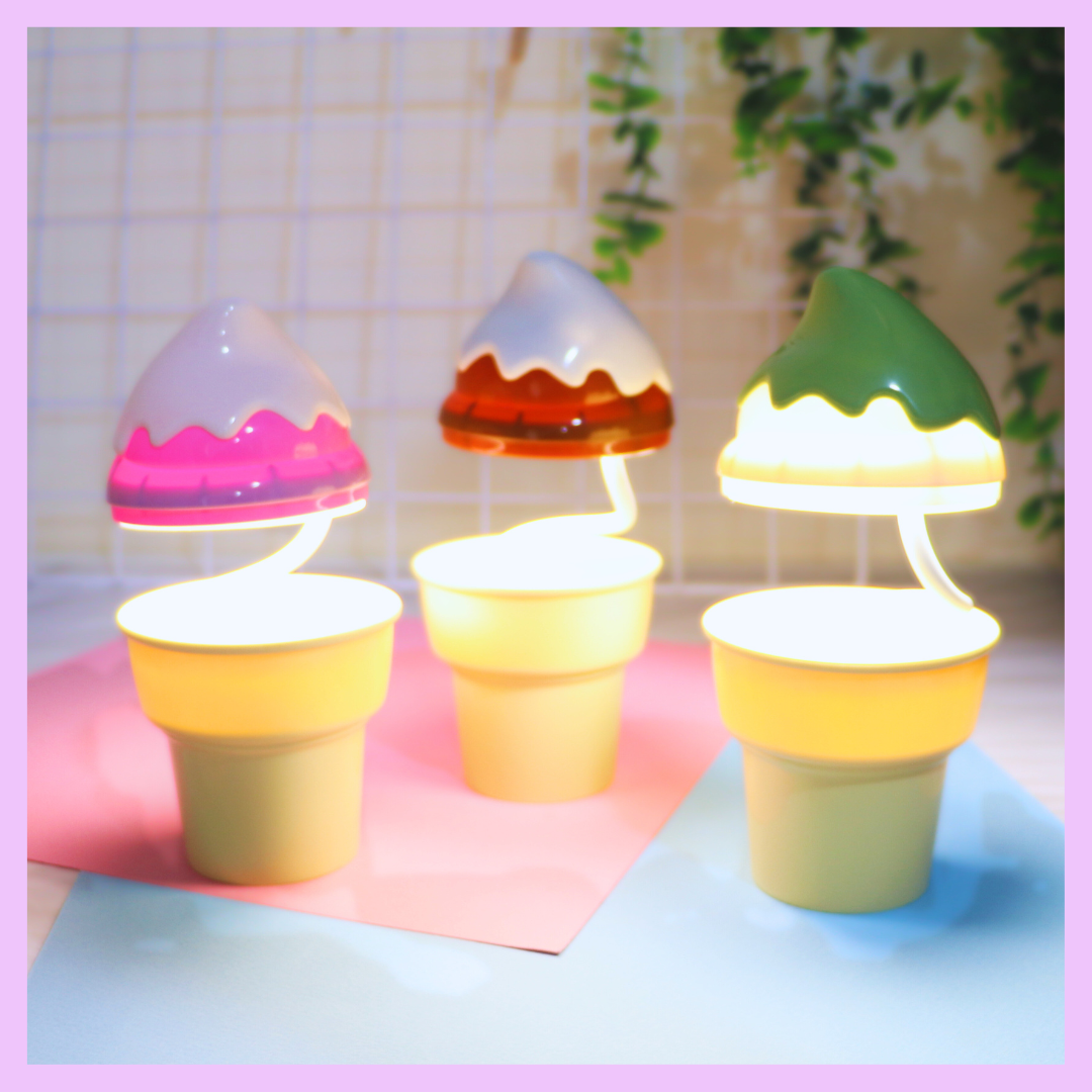 Ice cream shaped lamp alternate view
