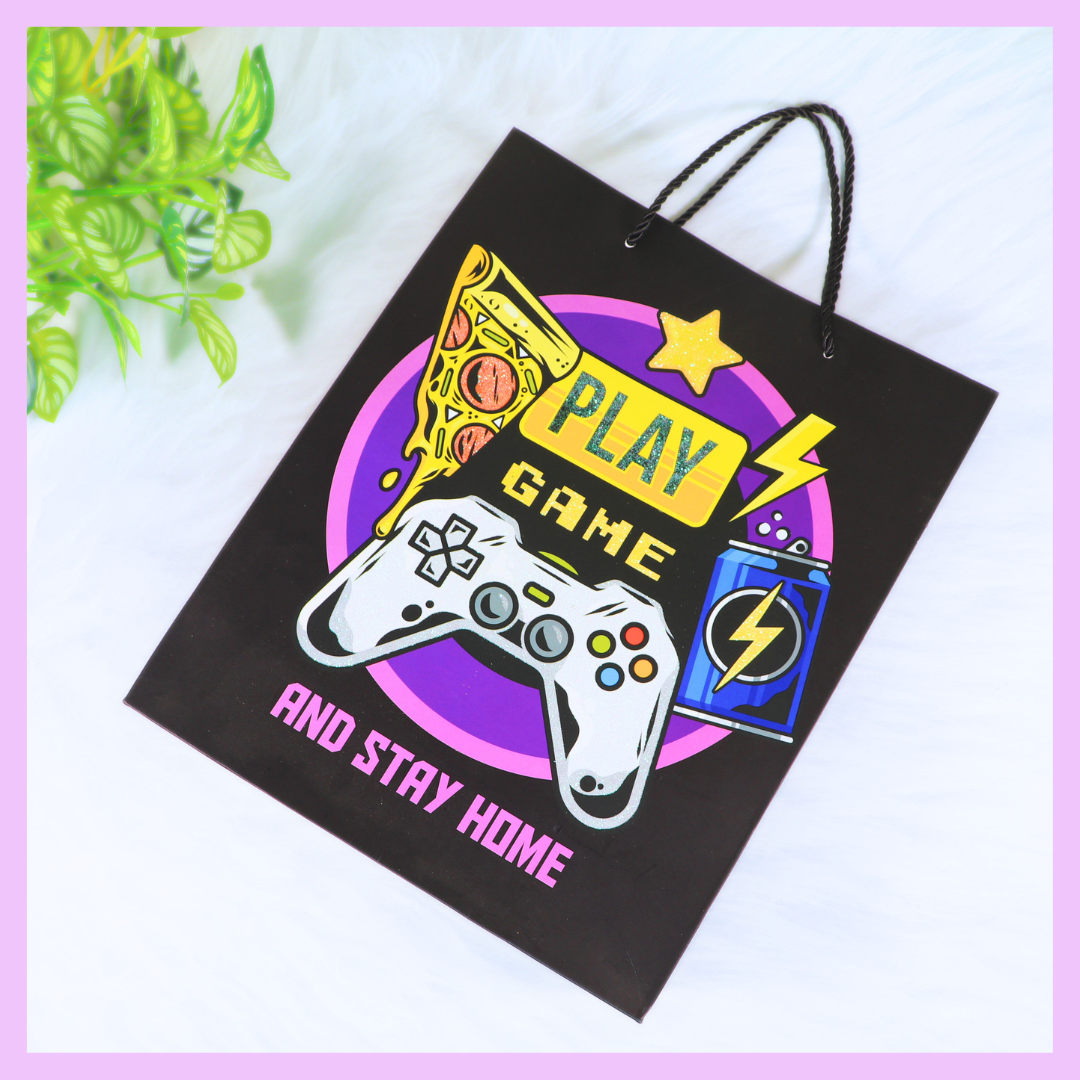 Player themed premium paper gift bag alternate view