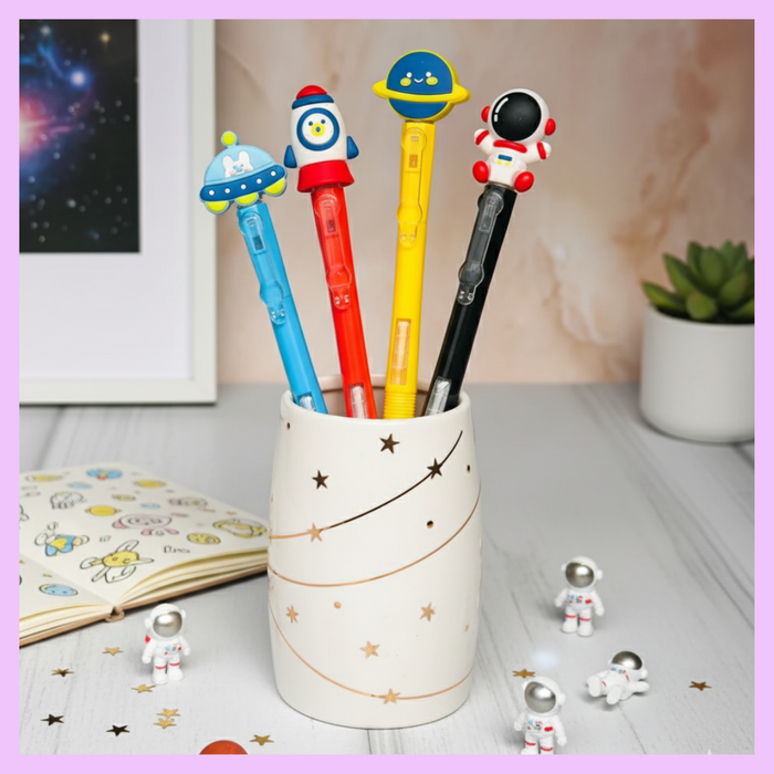 Push Pencil Space Red