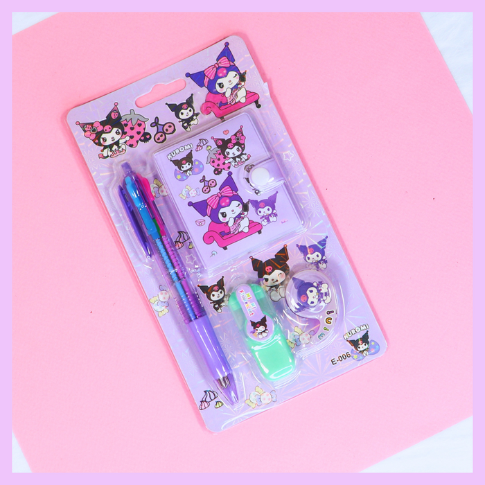 Purple Kuromi themed gift set