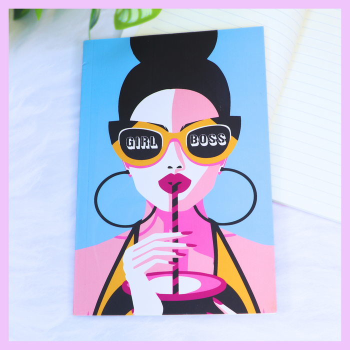 Quirky Print Slim Diary -Assorted_Girl Boss