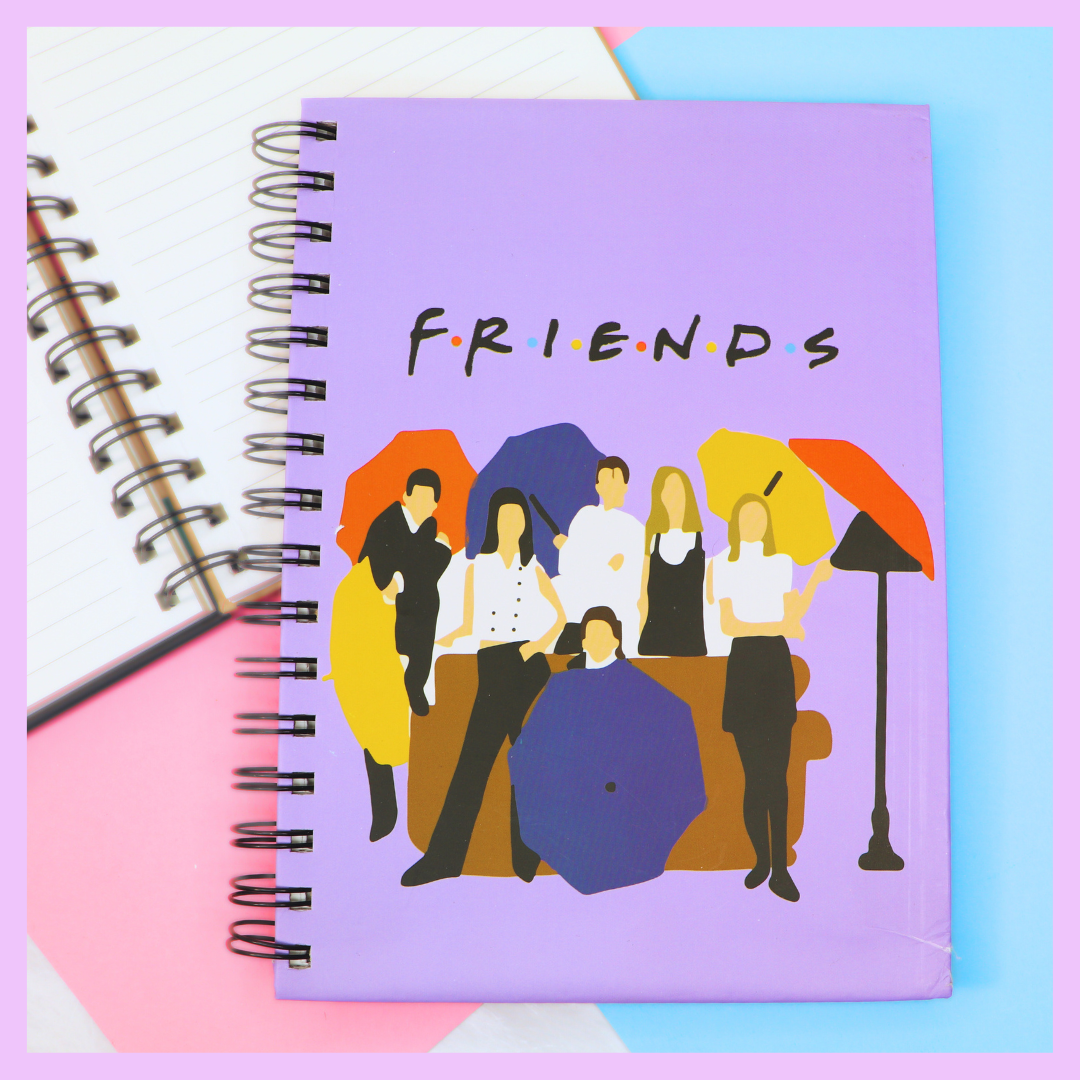 F.R.I.E.N.D.S A5 spiral diary alternate cover design
