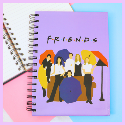 F.R.I.E.N.D.S A5 spiral diary alternate cover design