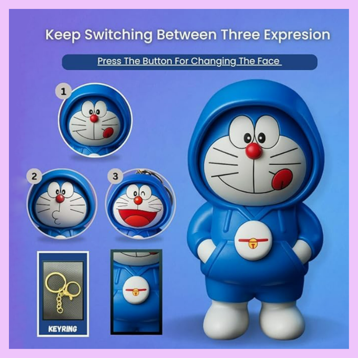 Face Changing Keychain Doremon