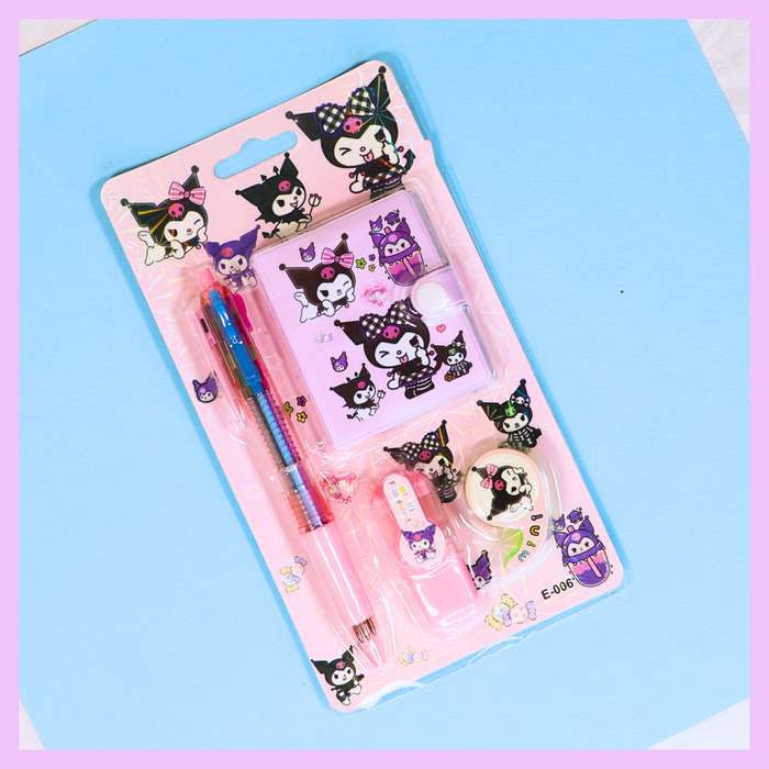 Pink Kuromi themed gift set