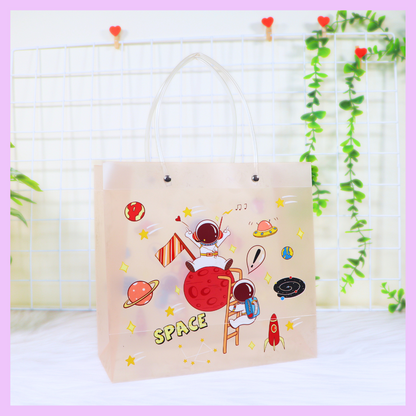 Premium Printed PVC Gift Bags -Space  Theme