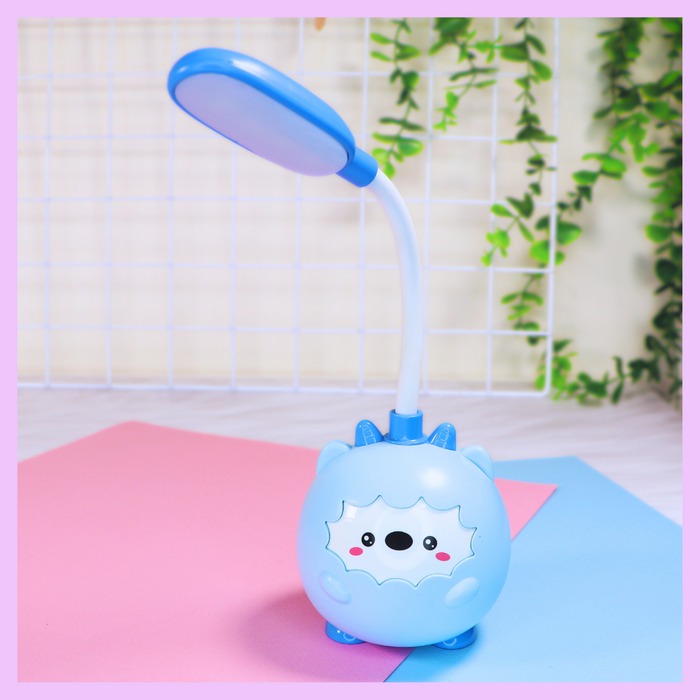 Light blue cute llama LED table lamp