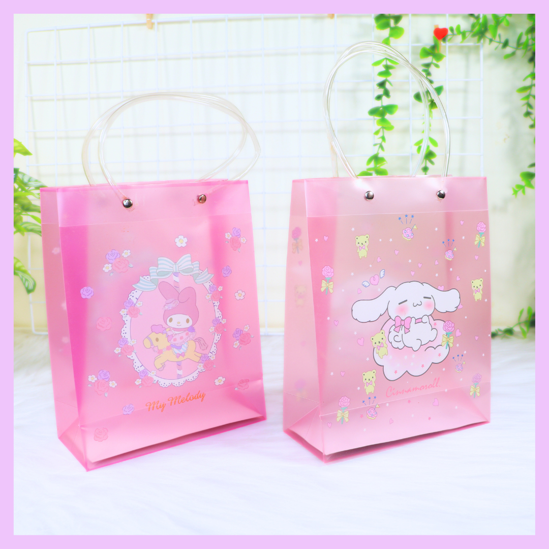 Sanrio PVC gift bag for cute gift packaging