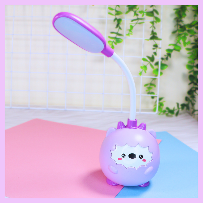 Purple cute llama LED table lamp