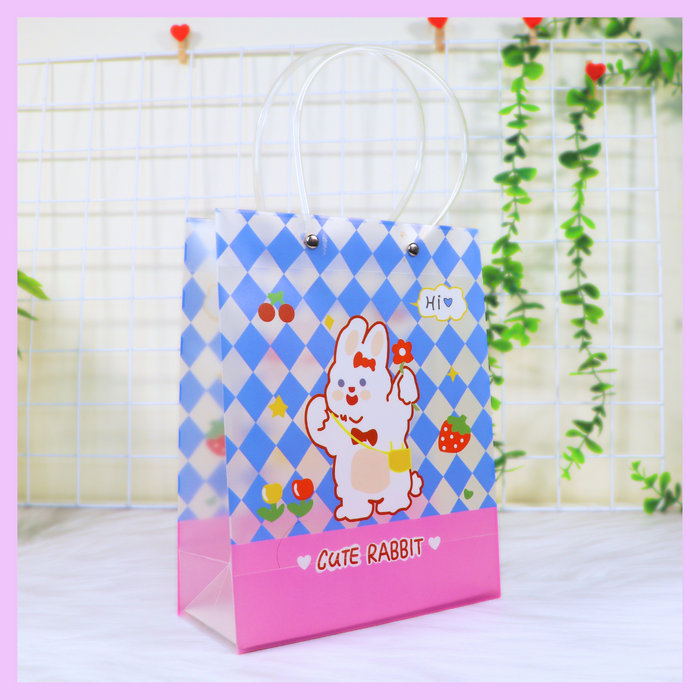 Rabbit themed PVC gift bag
