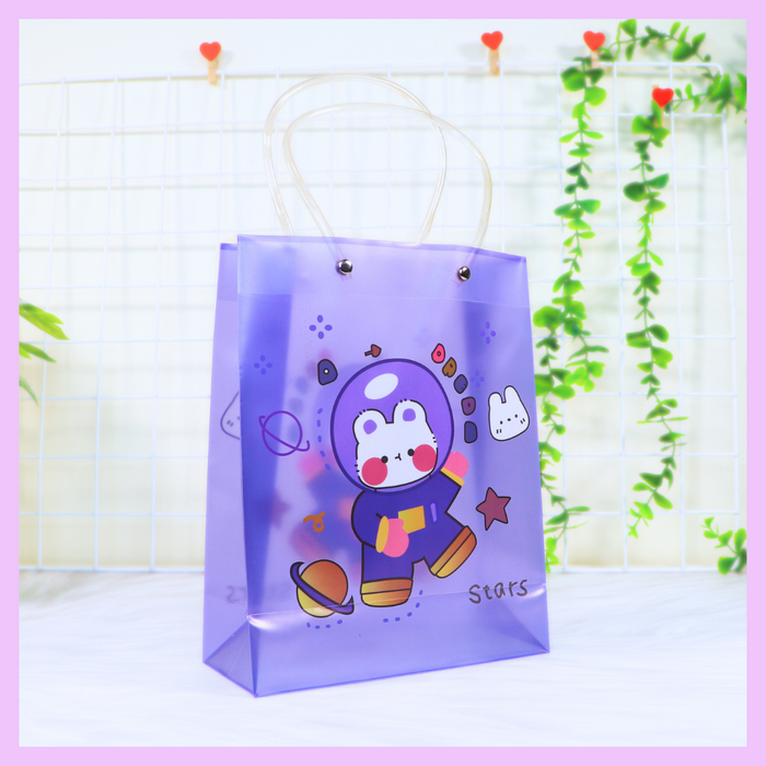 Rabbit and star PVC gift bag