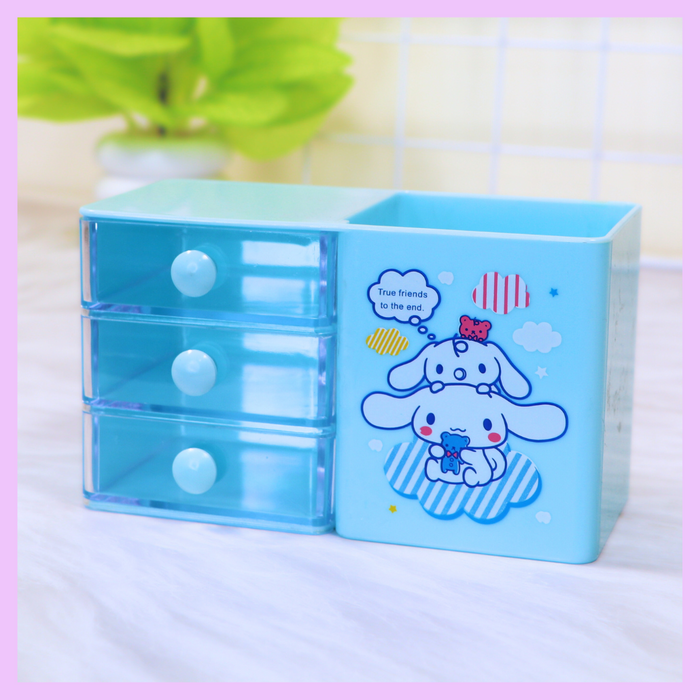 Sanrio desk organiser with Cinnamoroll design