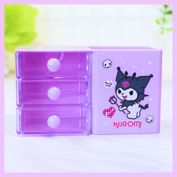 Sanrio desk organiser with Kuromi design