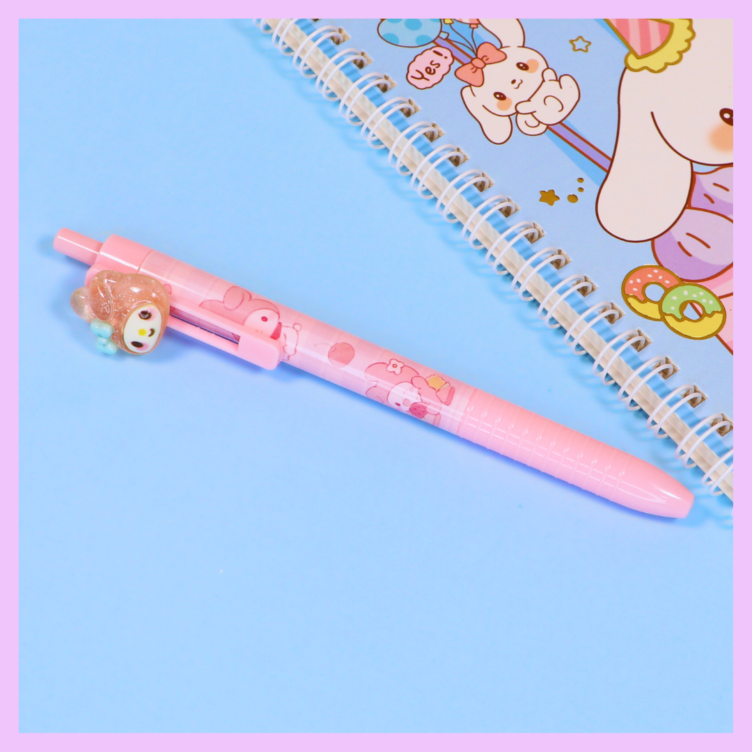 Sanrio gel pens in pink