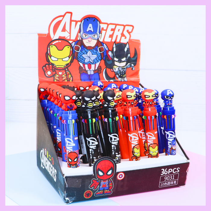 Avengers multicolor ball pen alternate design