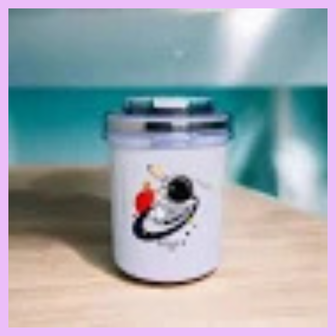 Purple 530 ml stainless steel mug