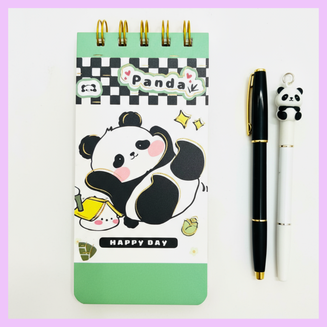 Cute Panda Notepad detail