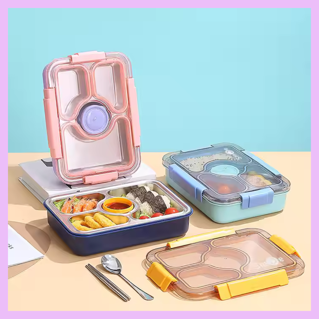 Stainless Steel Lunch Box - 4 compartments_1