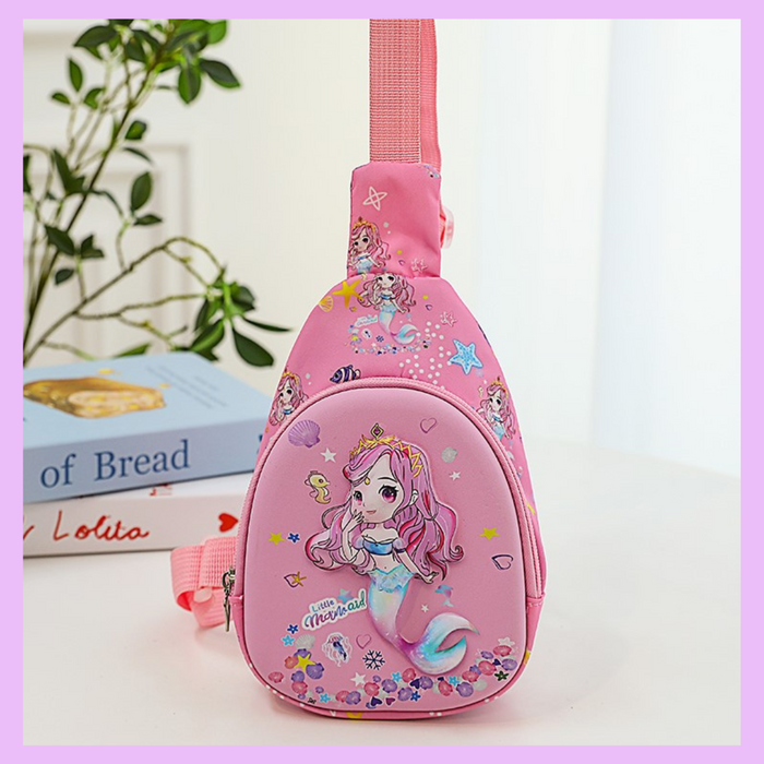 Mermaid cross body bag for kids