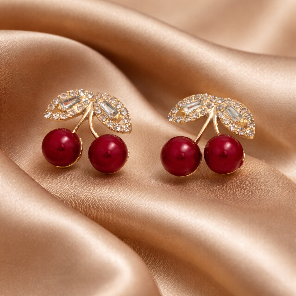 Cherry Stone Earing