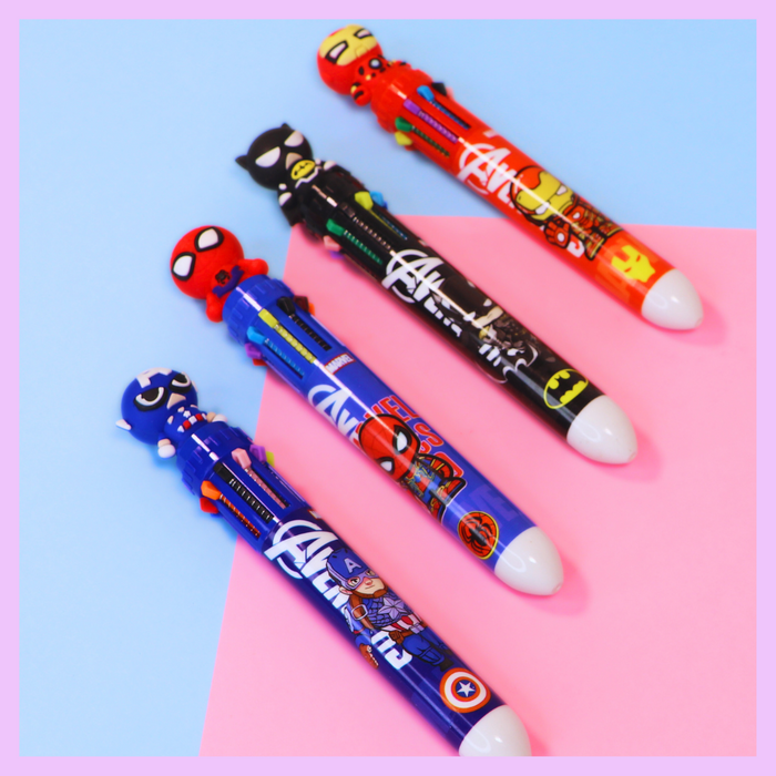 Avengers multicolor ball pen alternate view