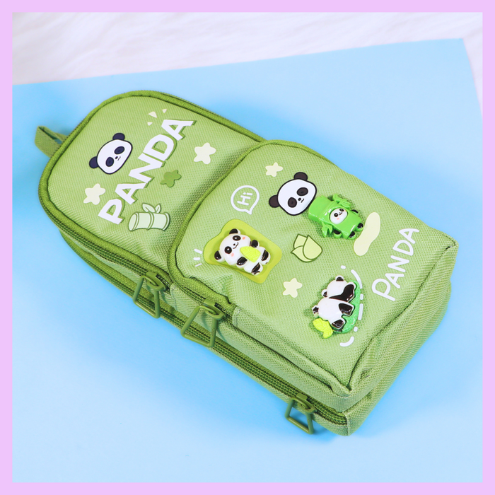 Panda stationery pouch design