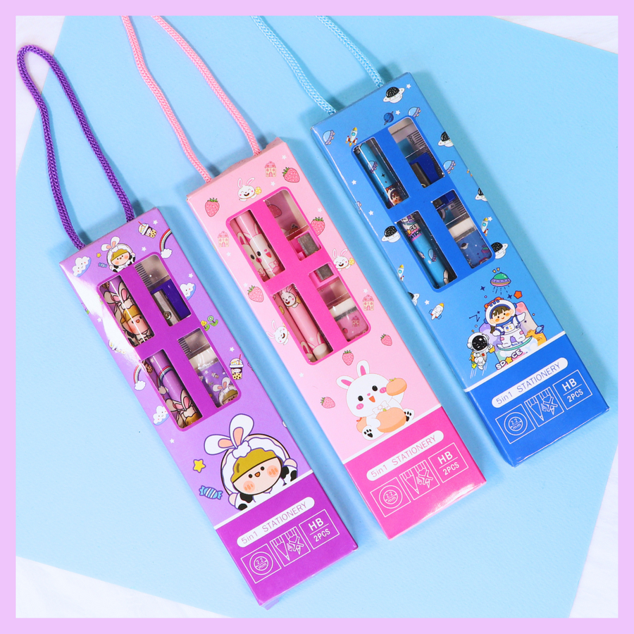 5 in 1 stationery gift set