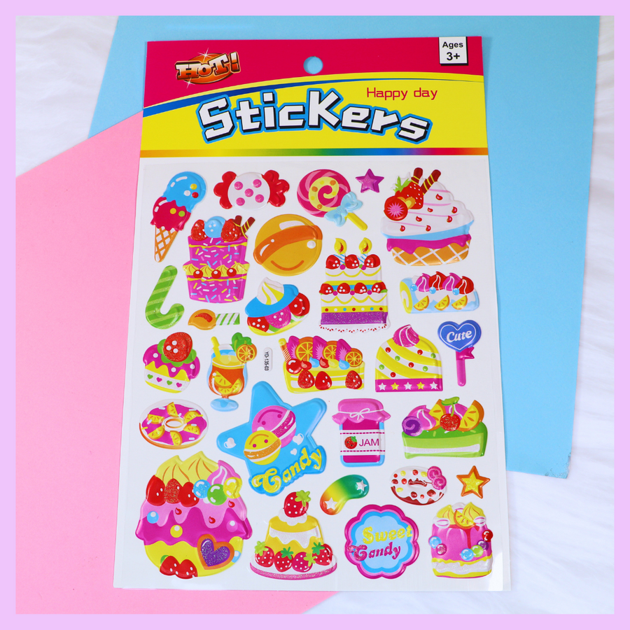 Dessert themed stickers for journals and crafts