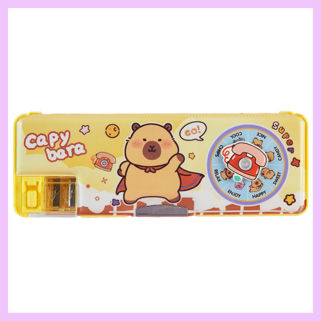 Pencil Box  2 compartments with Spinner_Cappy Bara