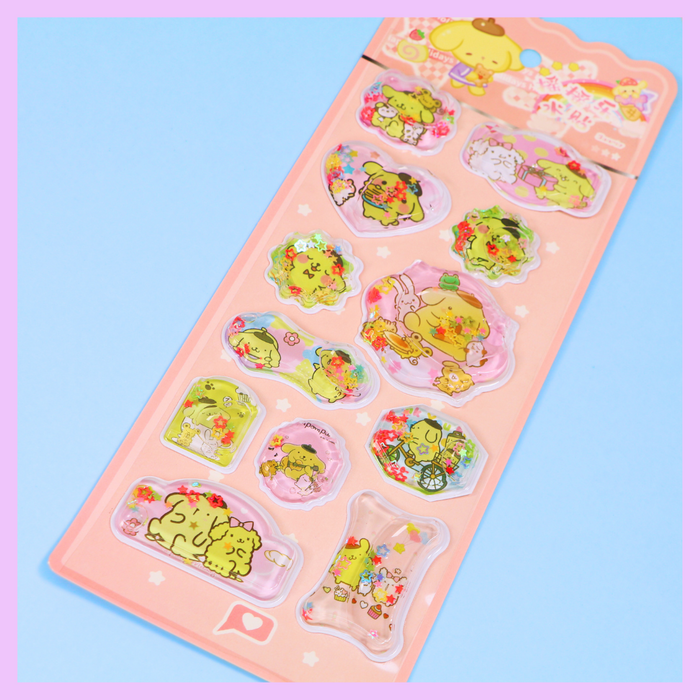Sanrio water stickers - Pompompurin design