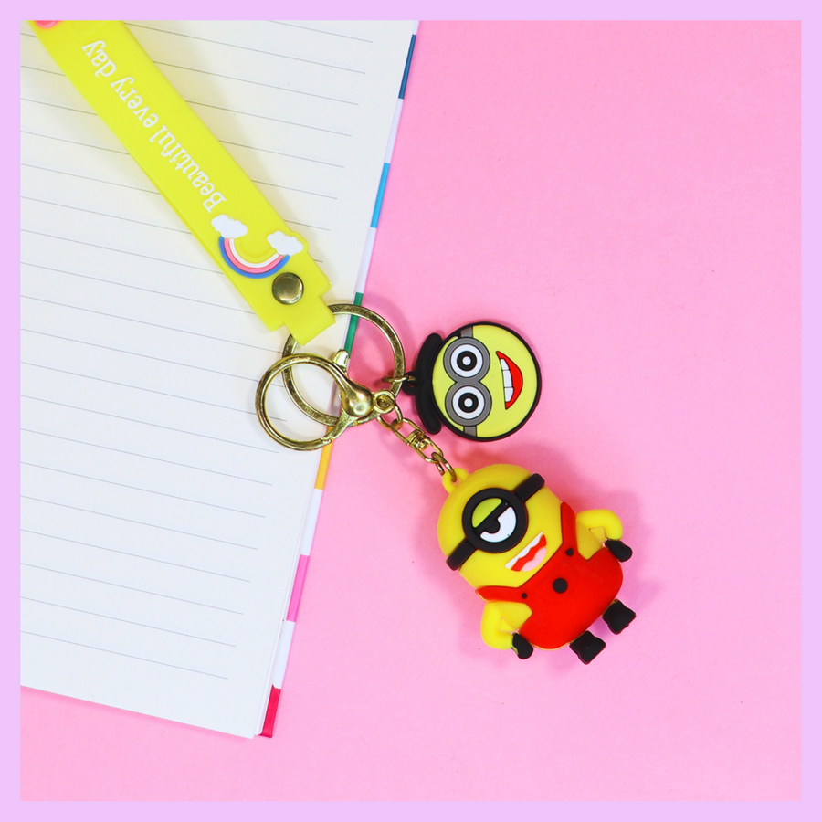Minion character keychain