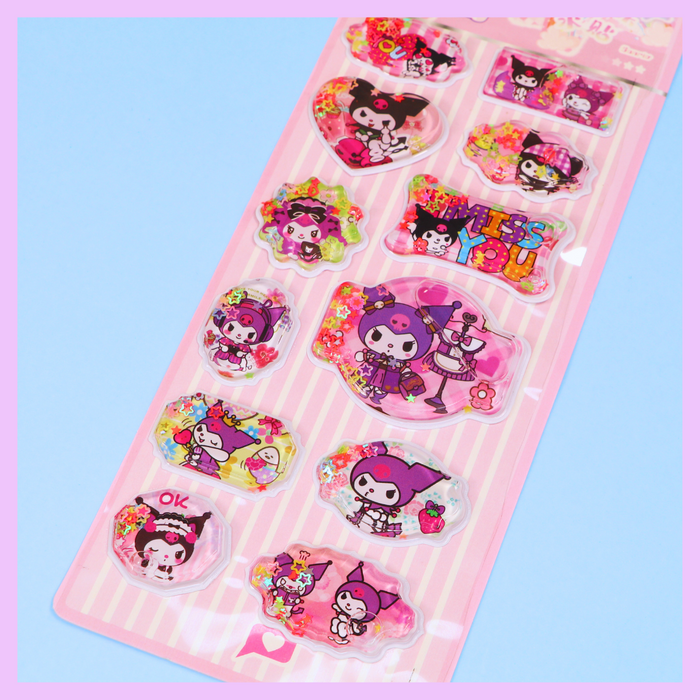Sanrio water stickers - Kuromi design two
