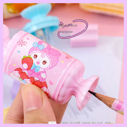 Candy Pencil Sharpener with Eraser