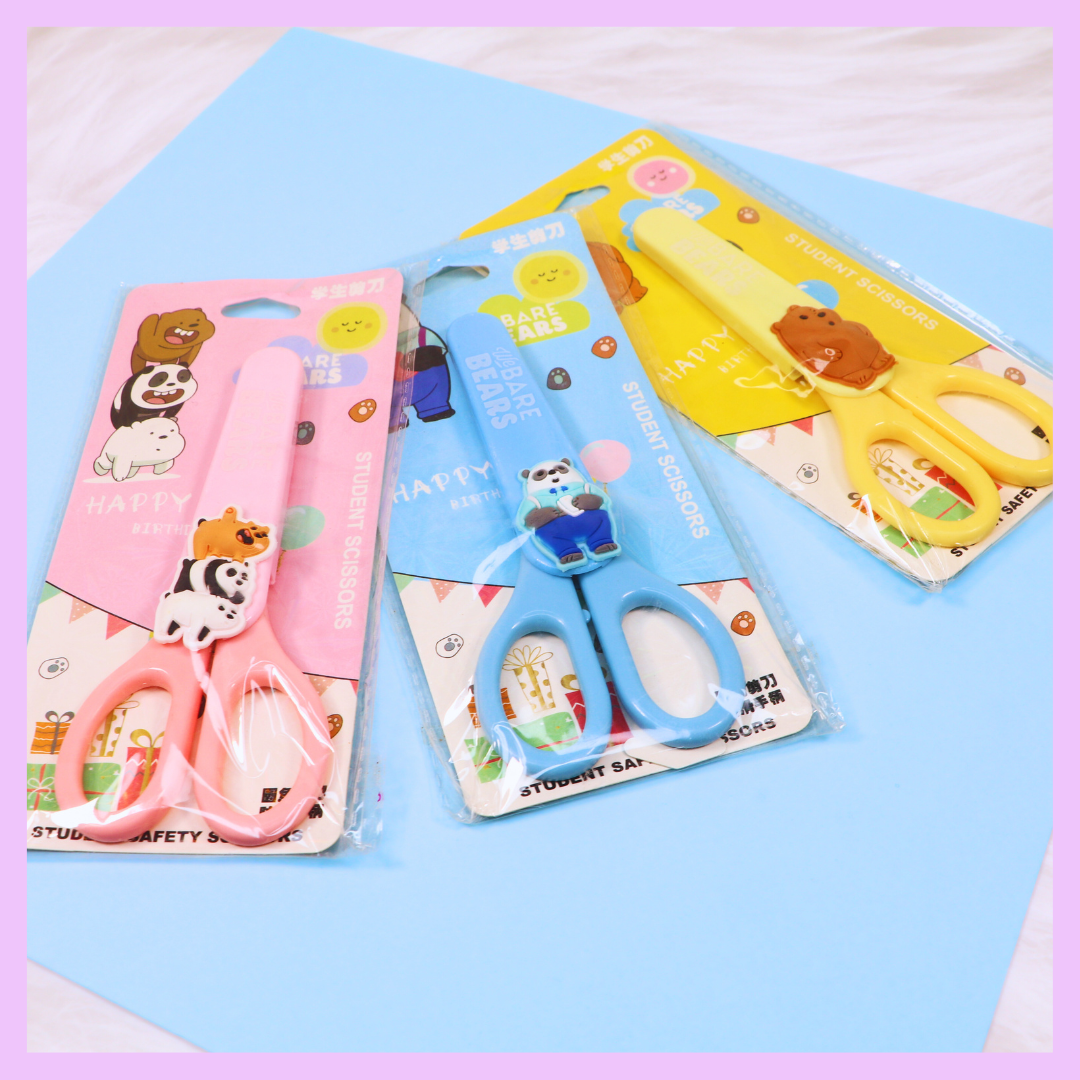 The Bare Bears kawaii student scissors